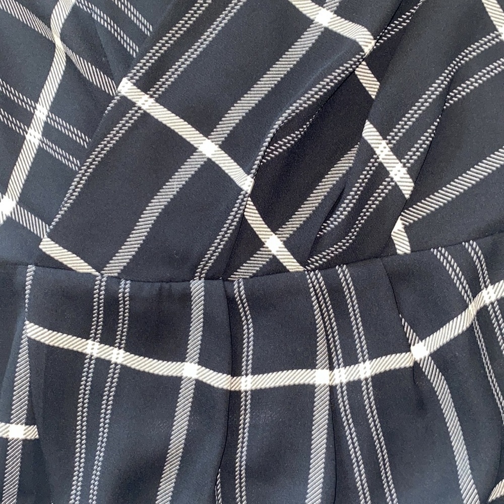 Cabi Check Crossover Cami Peplum Top - image 4